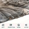 White Tiger Print Flannel Blanket, High Quality Comfortable for All Seasons, Home Decor, Warmth and Comfort, Perfect for Christmas Gifts