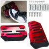 Universal Car Pedal Cover Aluminum Automatic Transmission Brake Fuel Gas Foot Pad Set Kit Pedals Red Blue Silver Non-Slip Tools