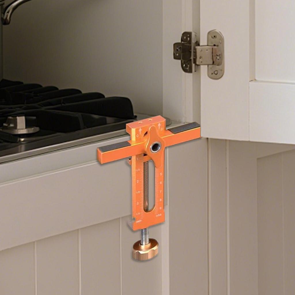 Cabinet Door Positioning Tool Adjustable Tools For Installing Cabinets Multi-Purpose Power Tool Accessory Jig For Hotel Rental