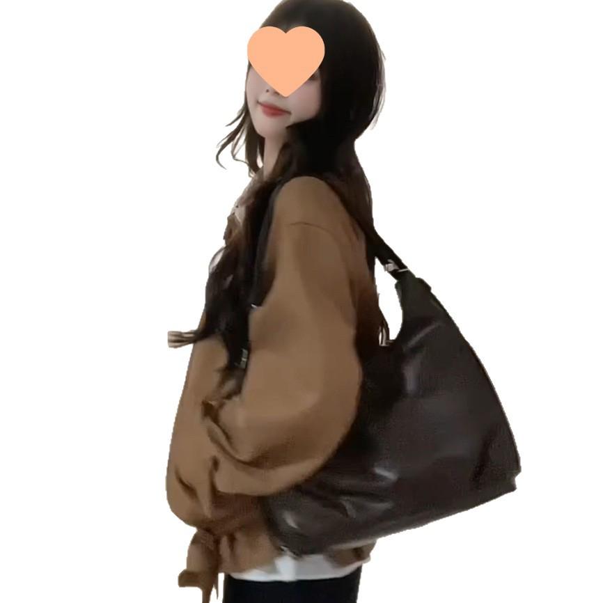 Women's Retro Maillard Brown Jacket - Autumn/Winter 2025, Korean Style Top