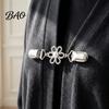 Women Clothing Clip Hollow Flower Cardigan Sweater Clip, Vintage with Metal Fasteners Faux Pearl, Cincher for Dress Shawl Pants Collar