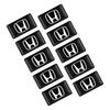 10PC 3D Epoxy Car Exterior/Interior Decor Small Stickers Decal for Honda Civic 10th 11th Gen Hrv Jazz City Fit Accord Crv