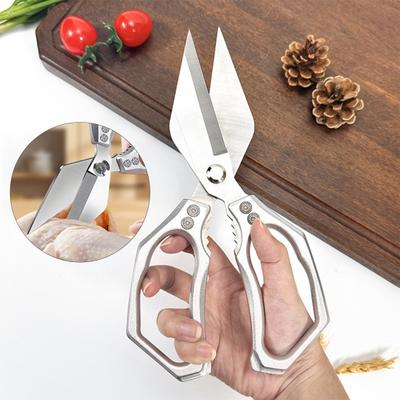 Ciseaux de cuisine robustes en acier inoxydable Ciseaux de chef multifonctionnels pour viande légumes noix sacs
