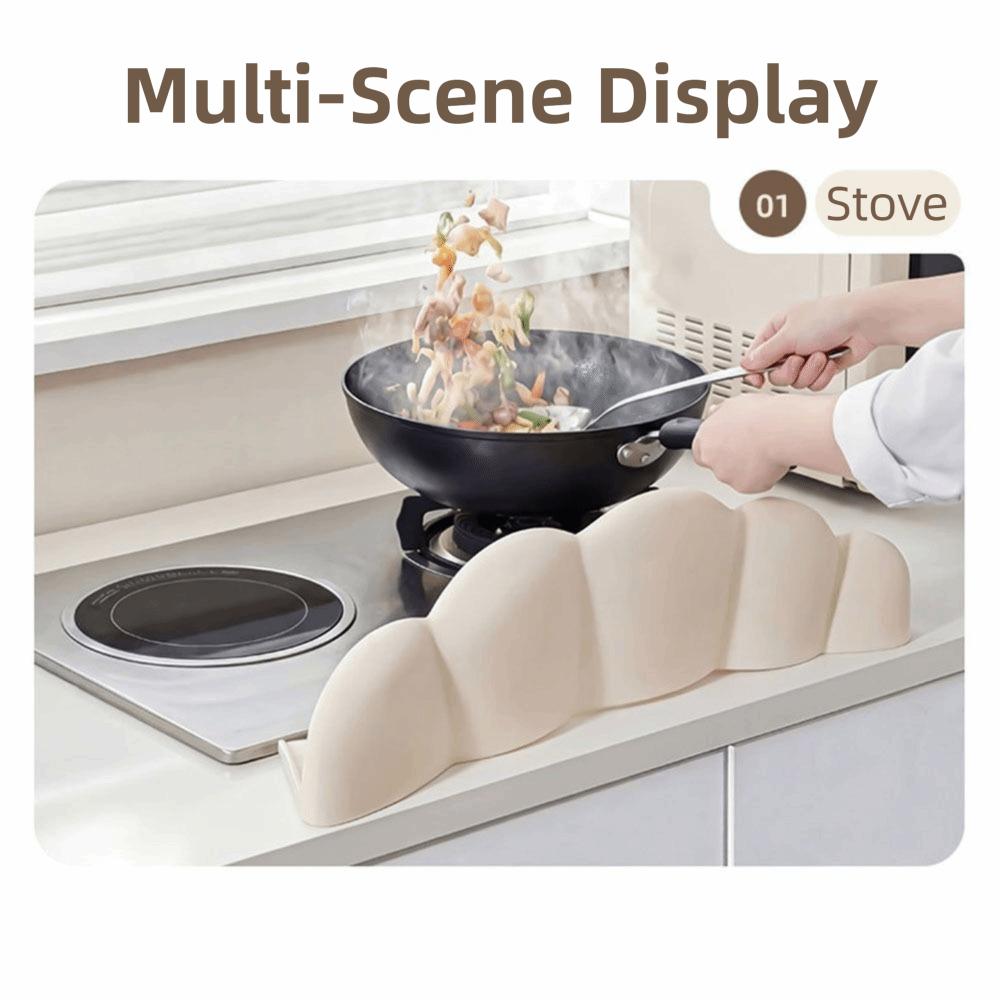 Reusable Sink Water Retainer Soft Silicone Waterproof Baffle Household Suction Cup Base Water Blocking Board Washing Basin