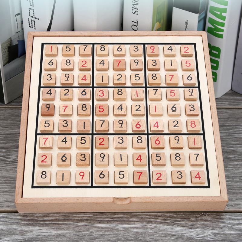 Wooden Sudoku Chess for Kids: Educational Game for Developing Logical Thinking