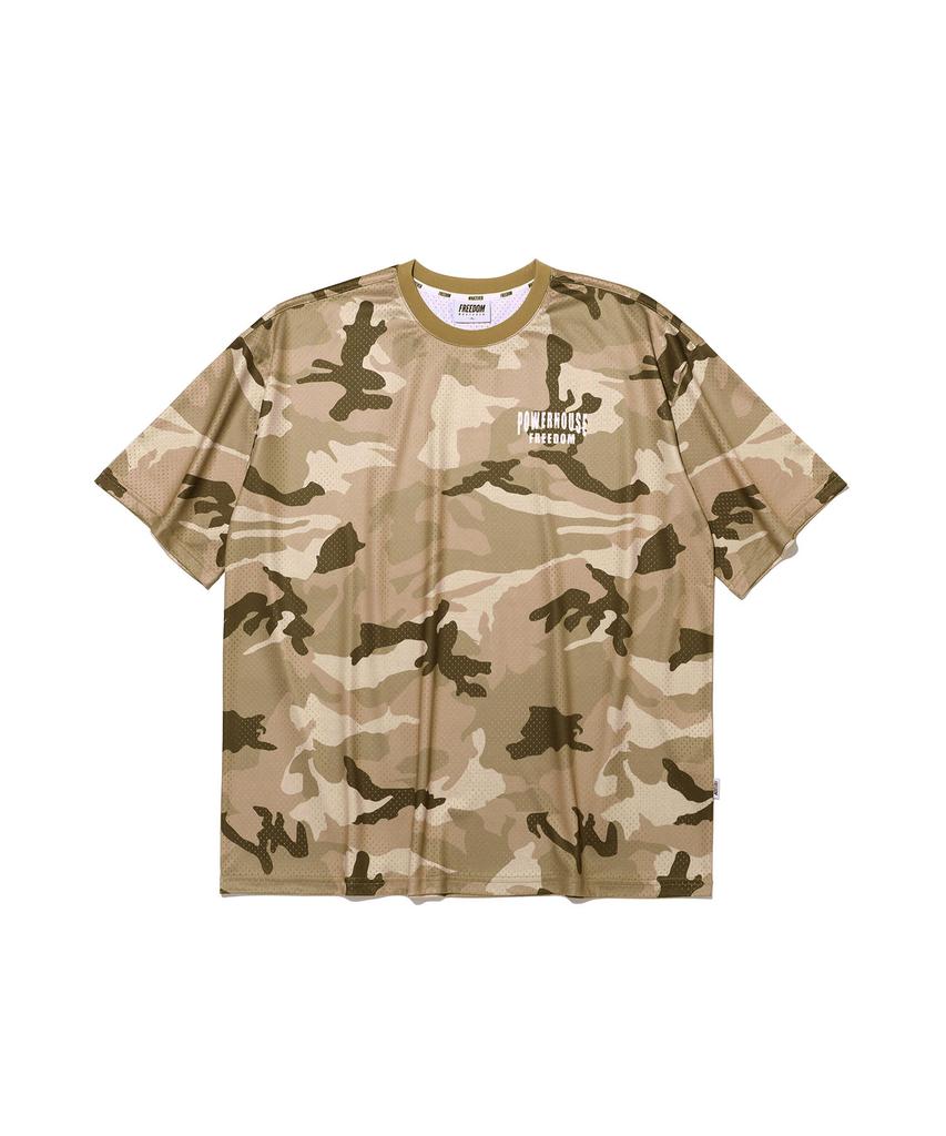 FREEDOM Powerhouse Mesh Oversized T-Shirt (Desert Camo)