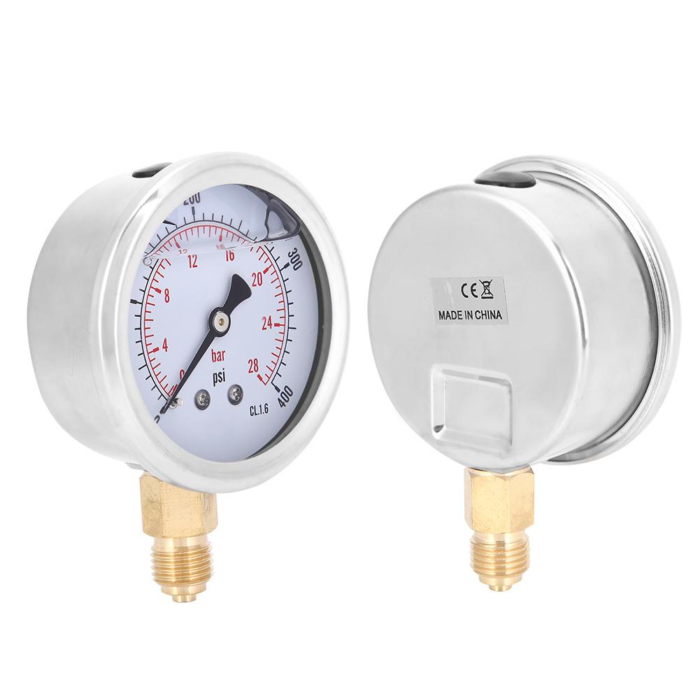 TSPGG60428bar 1 4BSP Y60 Radial Oil Filled Pressure Gauge Manometer for Machinery