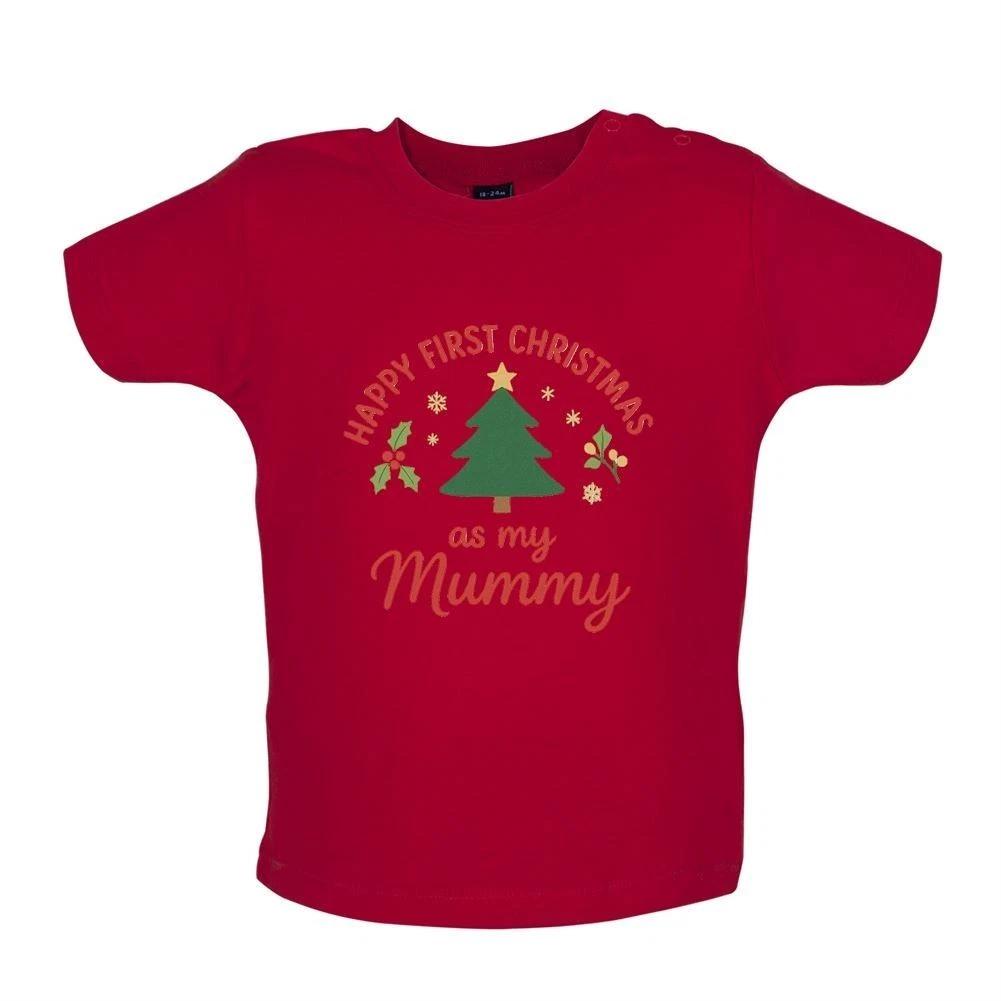 

Happy First Christmas As My Mummy - Baby T-Shirt / Babygrow - 1st Cute Mum Xmas 130