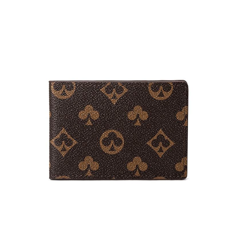 Frühling und Sommer neue Unisex-ID-Tasche, Spielkartendruck, Mehrfachkartenfächer, kleine tragbare Kartentasche, ultradünner ID-Halter.
