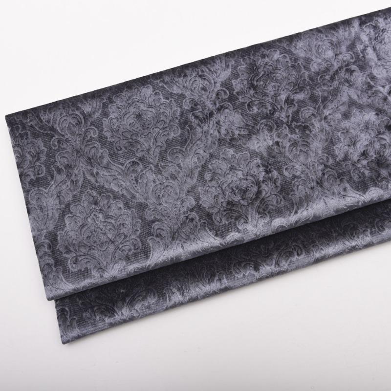 Solid Color 3D Embossed Velvet Fabric for DIY Sewing Curtain Pillowcase Cushion Cover Wedding Background Furniture Upholstery