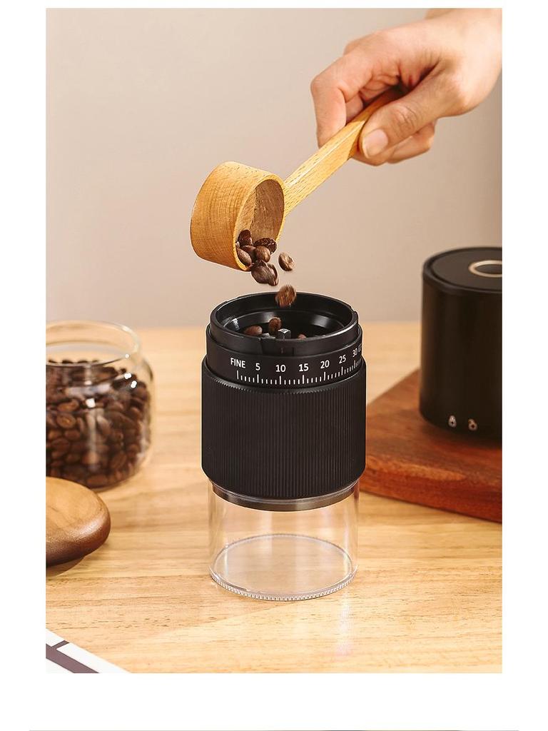 Portable Hand-Crank Electric Coffee Grinder and Maker