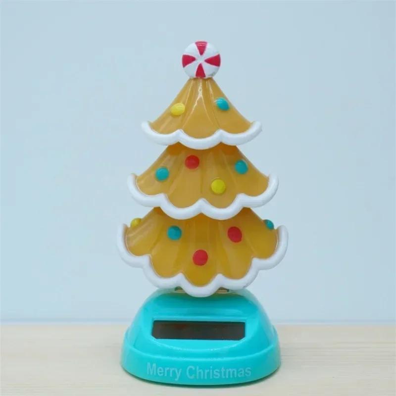 New Arrival Christmas Car Ornament Solar Ornament Bobblehead Doll Christmas Modeling Ornament Gift Creative Interior Car Supplie