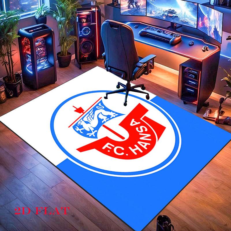 FC Hansa Rostock Carpet Rug for Living Room Bedroom Home Sofa Decoration,Kids Play Nonslip Floor Mat