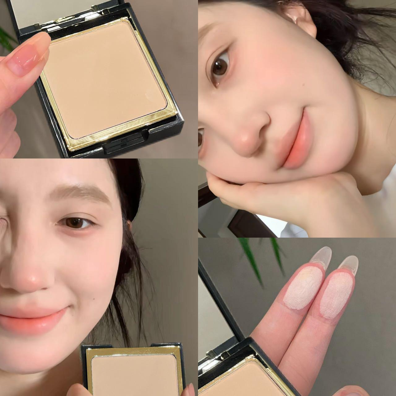 PINKYFOCUS Сияющая стойкая тональная пудра для фиксации с контролем жирности 10g