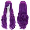 30 Colors 80cm Long Curly Hair Wig Heat Resistant Synthetic Hair Pink Green Hairpiece Party Cosplay Wigs for Women