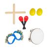 Kid Musical Instruments Toy, 5Pcs Wood Percussion Instruments for Toddlers Children, Preschool Educational Learning Sets