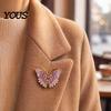 Sweater Brooch Pin Rhinestone Butterfly for Women, Vintage Insect Lapel Pin, Dainty Butterflies Decorative Accessory Clothes Scarf Shawl Dress