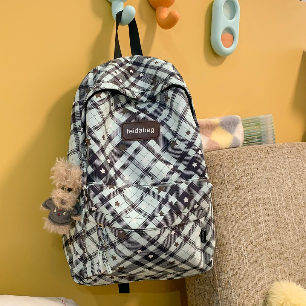 Schulrucksack große Kapazität College-Rucksack Koreanische Version Mittelschule Oberschule Schüler Schulrucksack weiblich Nische schlicht Mode vielseitig Reise
