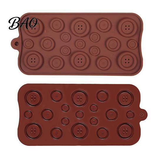 Cupcake Topper Makers 19-Hole Silicone Button Molds, Three Sizes DIY Cake Decorating Tray, Handmade Candy Molds Flexible Easy Release Baking