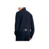 Fila Fleece Collar Knitted Straight Logo Print Jacket Men Jacket Legendary-Blue F51M348532ANV