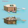 F26C Wooden Wall Clock Cuckoo Antique Pendulum Hanging Handcraft Swing Alarm Watch