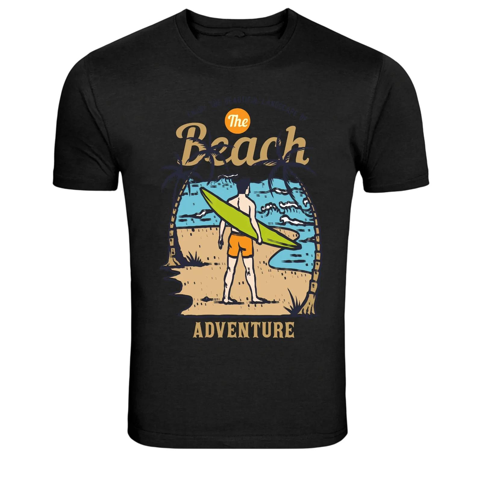The Beach Adventure Surfer Ocean Waves Summer T-Shirt XXXL