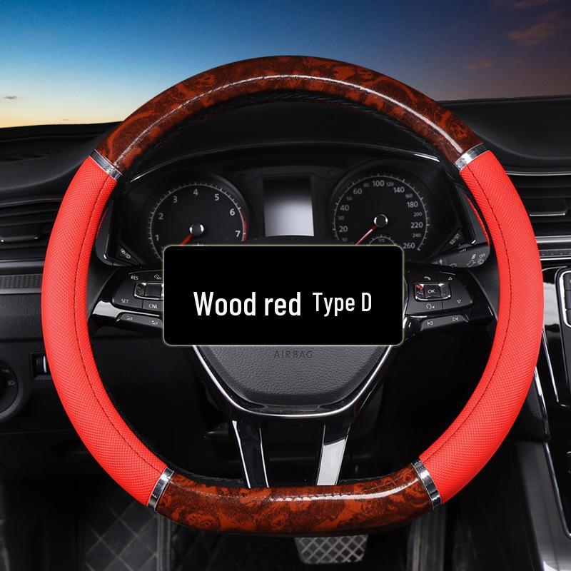 Four Seasons 2011 Pfirsichholzmaserung & Leder Auto Lenkradbezug