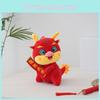 Adorable Plush Dragon Toy For 2024 Chinese New Year Celebration Gift Red 23cm
