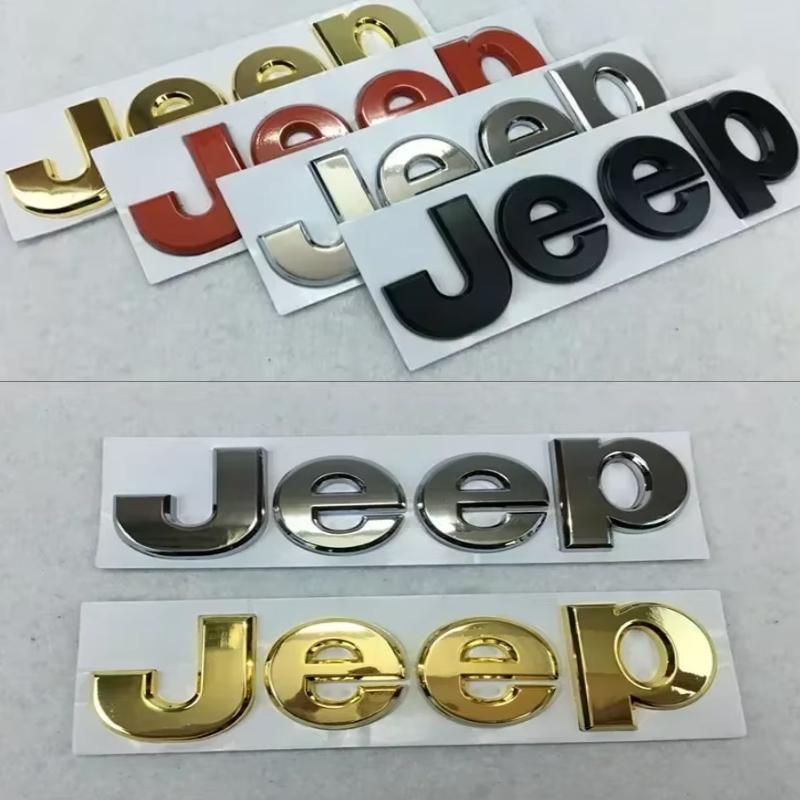 New Car sticke Front Emblem Badge Rear Sticker for JEEP Wrangler Cherokee Compass Grand Cherokee Patriot Liberty Auto Accessorie ALT1