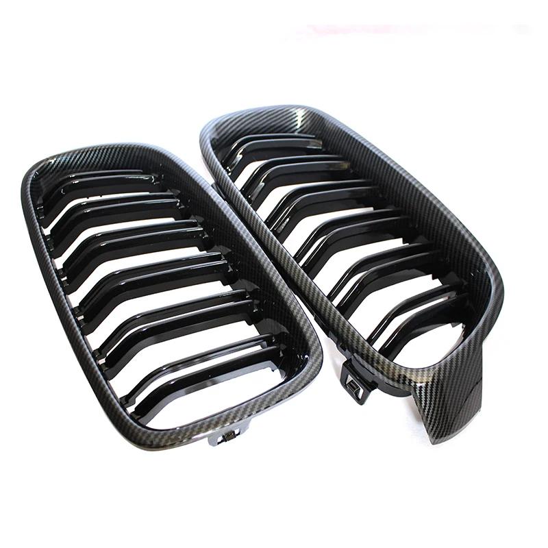 Pair Front Kidney Grilles Grills Gloss Black for BMW F30 F31 F35 320i 328i 335i 2012 2013 2014 2015 2016 2017 Car Racing Grills