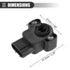 Pack of 1 For Ford for Ranger 2010-2011 Throttle Position Sensor 1F2218851A