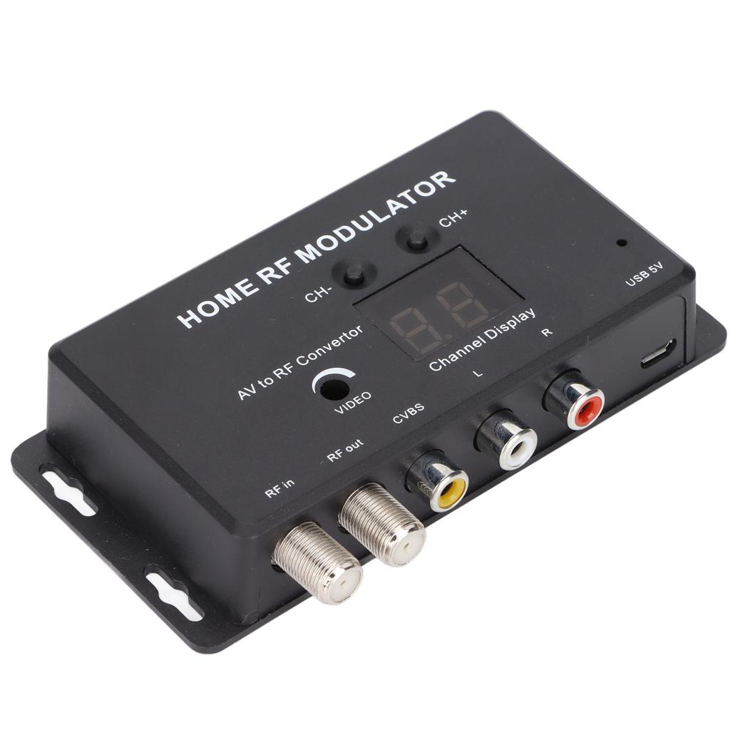 UHF Modulator Audio and Video To RF Channel Home RF Modulator for DVD Players Games Digital Equipment.