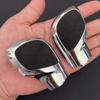 Chrome Matt With Leather Shift Knob Gear Side Cover DSG Emblem For VW Golf 6 7 R GTI Passat B7 B8 CC R20 Jetta MK6