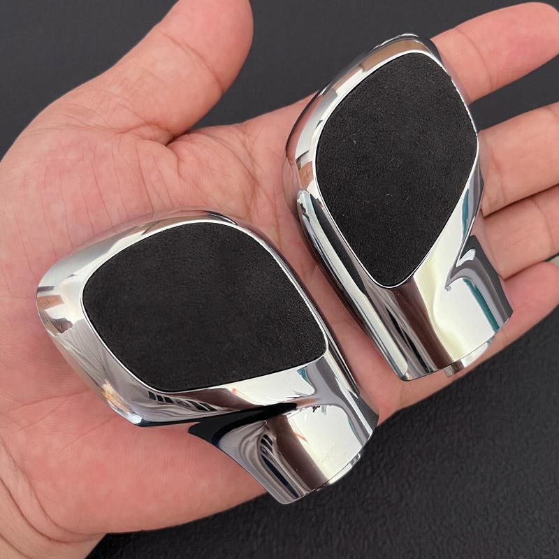 Crom mat cu buton schimbător din piele Capac lateral al vitezei Emblema DSG pentru VW Golf 6 7 R GTI Passat B7 B8 CC R20 Jetta MK6