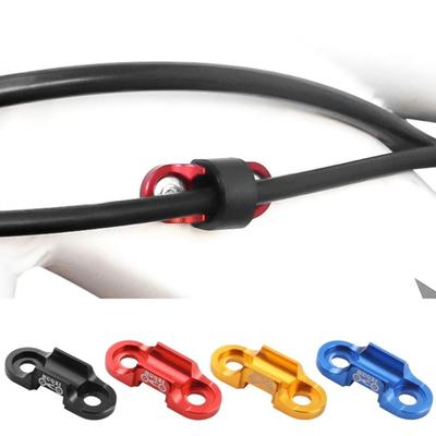 Aluminum Alloy Bicycle Brake Cable Guide Universal Durable Pipe Buckle Base 6.3MM Wire Tube Bike Parts Wire Tube Clamp