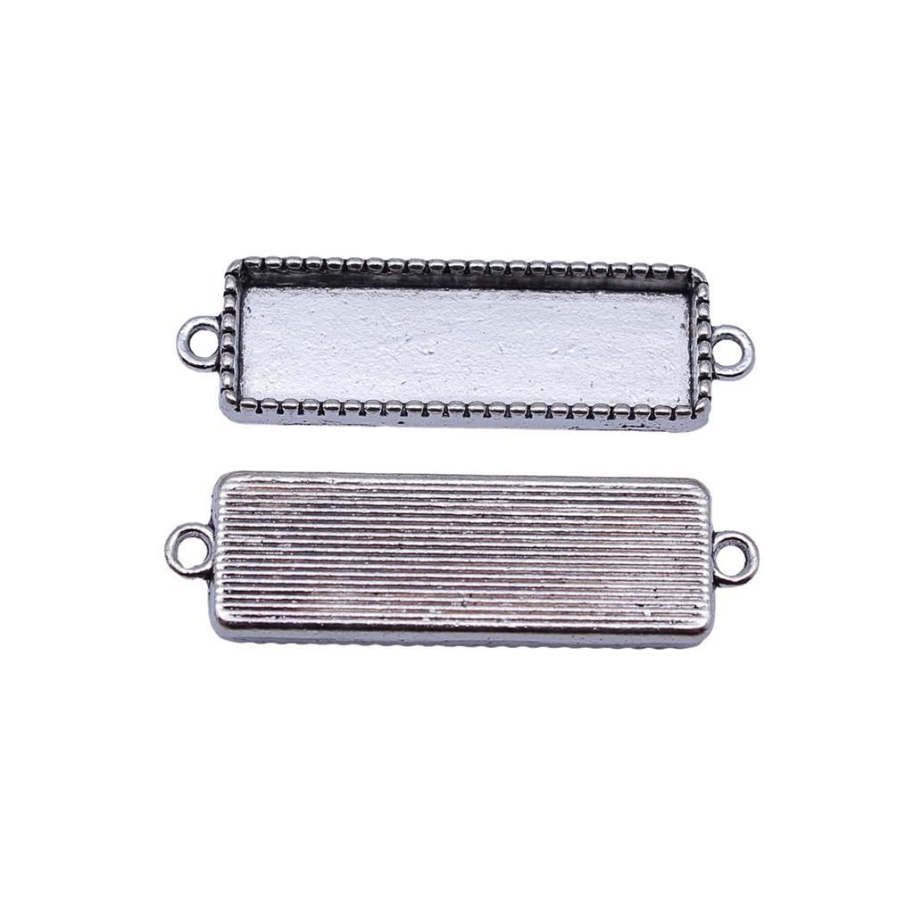 Vintage Metal Bezel Frames Resin Art Bezel Connectors For Photo Craft