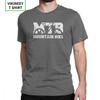 Mountain Bike Vintage MTB TShirts Distressed Design T Shirt Man Wholesale Clothes Novelty Crew Neck Purified Cotton Tees