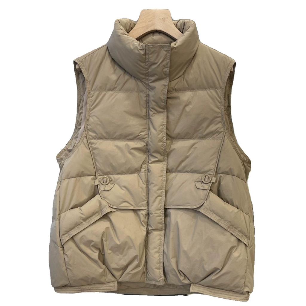 Winter Fashion Down Cotton Stand-up Collar Short Loose Women's Vest Wear Versatile Vest Jacket