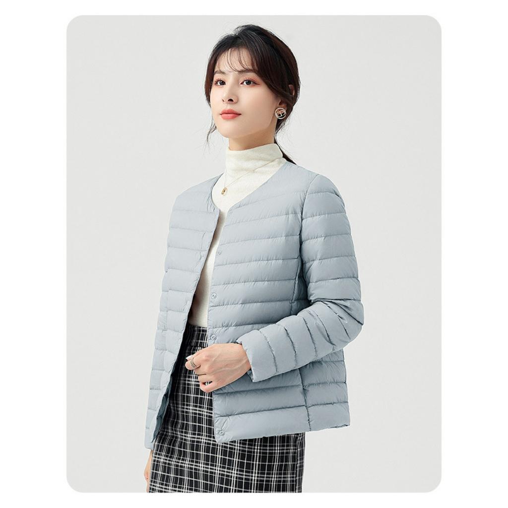 Lightweight Down Cotton Jacket, Women's Autumn and Winter Down Jacket, Lightweight and Thin Inner Lining, Fashionable and Warm