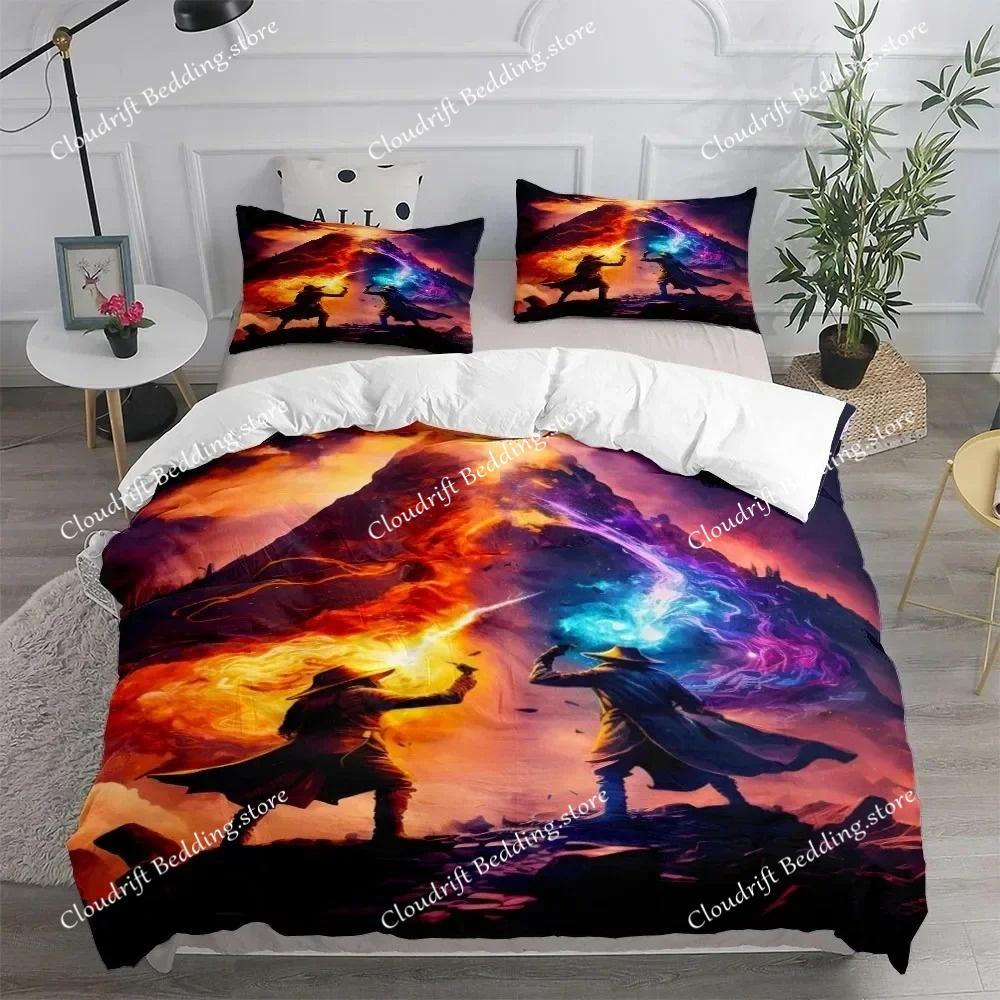 3D Print Anime Sword Art Duvet Cover Set UK Single Double King US Twin Full Queen Size Fashion Bedding Set