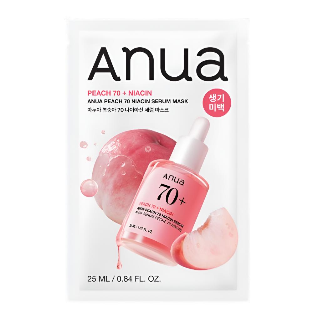 Anua Peach 70 + Niacin Serum Mask Sheet 6ea Set – K-Beauty Trending Skincare