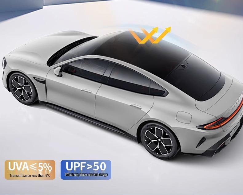 Xiaomi SU7 Sunroof Sun Visor: Sunshade, Heat Insulation, Blackout Curtain for Car Roof.