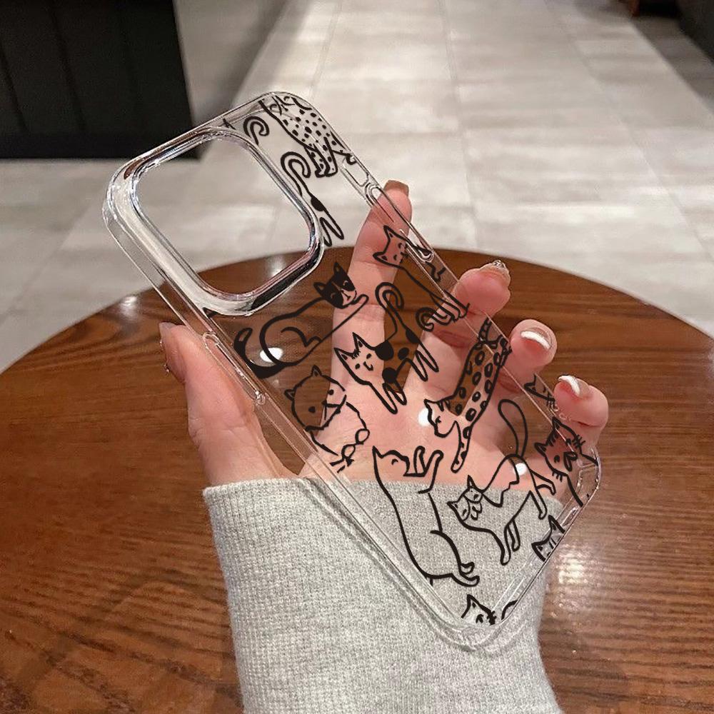 Acrylic Phone Case For iPhone 11 13 16 ProMax Case iPhone 13 14 15 ProMax 12 13 ProMax Case Samsung A55 A05S A54 A06 S22 A15 S23 A12 A22 A52S Cartoon