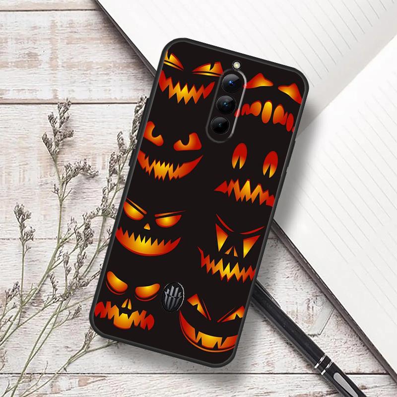 Halloween Pumpkin Horror Case For ZTE Nubia Red Magic 7S 6S 7 Pro RedMagic 10 Air 8S 9S 10S 8 9 10 11 Pro Plus Funda