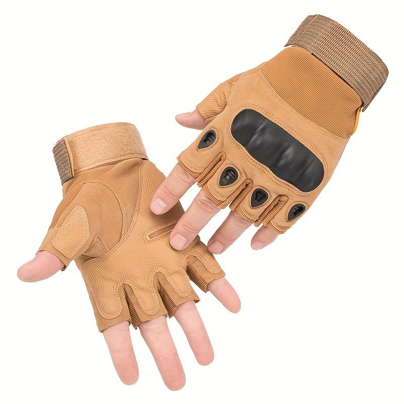 Half Finger Motorcycle Gloves Protection Men Fingerless Protector Biker Motocross Riding Bicycle Motorcyclist Summer Outdoor Uses