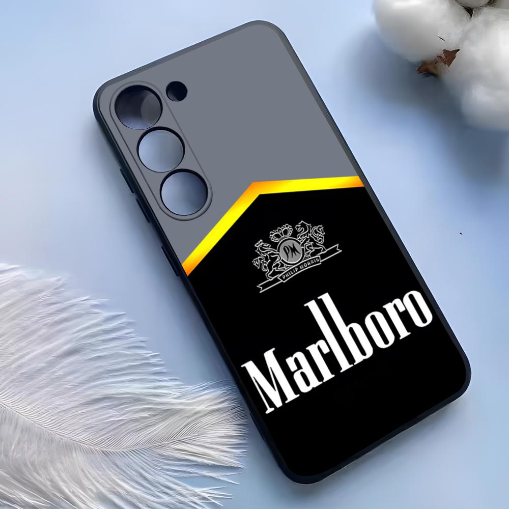 Custodia per Telefono Sigaretta-M-Marlboross Per Samsung S25 Ultra S24 S23 S22 S21 S20 Plus Fe Galaxy A54 A53 A34 A25 Copertura in Silicone