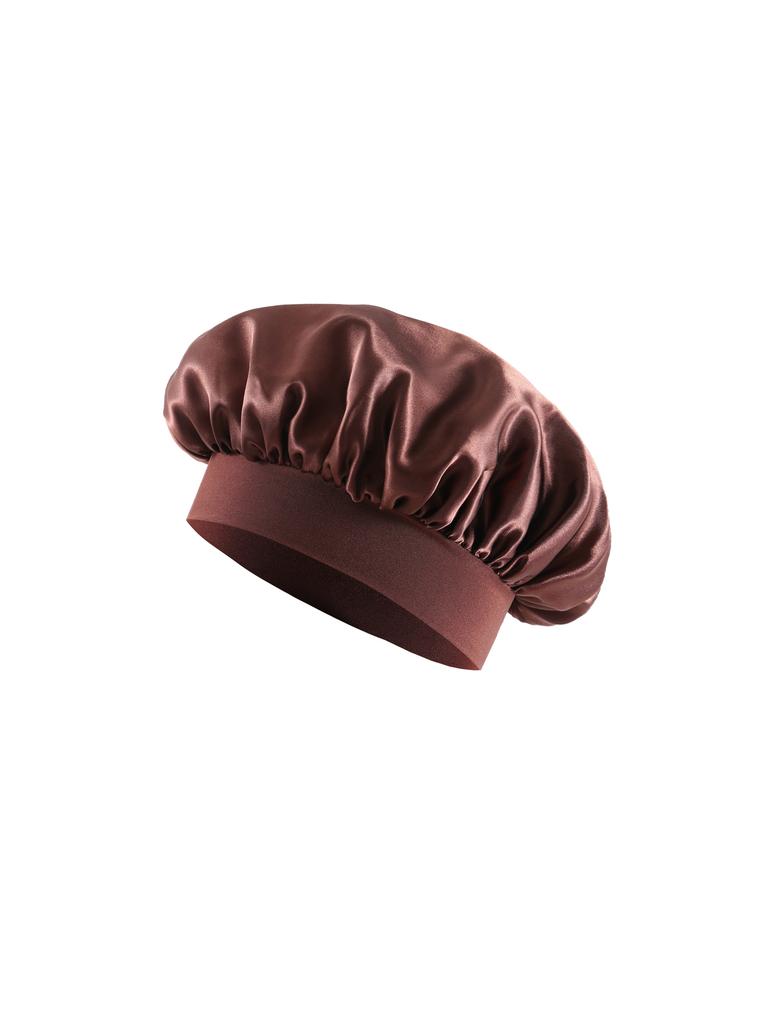 Satin Bonnet Silk Hair Bonnet For Sleeping, Sleep Bonnets For Women Large Wide Soft Band Sleep Cap For Curly Hair Braids