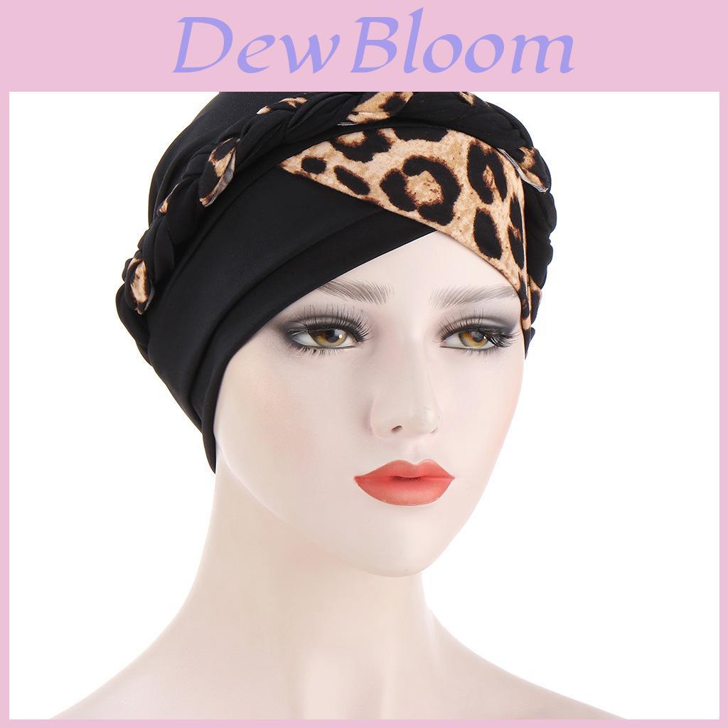 Polyester Leopard Print Headscarf For Women Stylish Comfortable Fashion Accessory