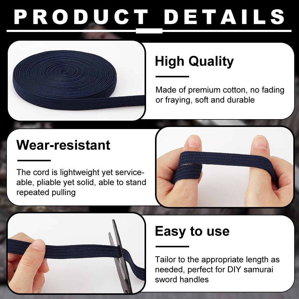 OLYCRAFT 5M Shimoo Handle Wrap for Swords Shimoo for Iaido