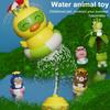 Kids Animal Rocket Sprinkler Toy 360 Degrees Rotation Summer Rocket Launcher